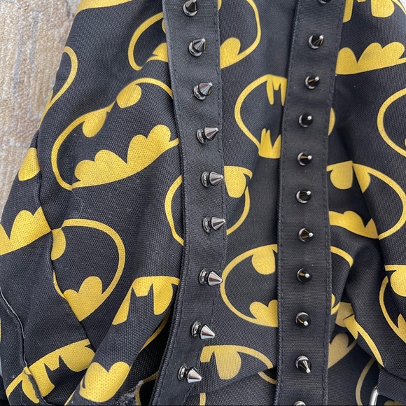 Lazy Oaf customized studded batman backpack - Picture 6 of 7
